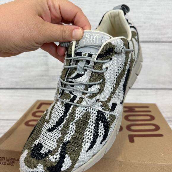 Woolloomooloo Men's Fraser ll Merino Wool Camo Slip On Sneakers Size 8-8.5 - Picture 9 of 12